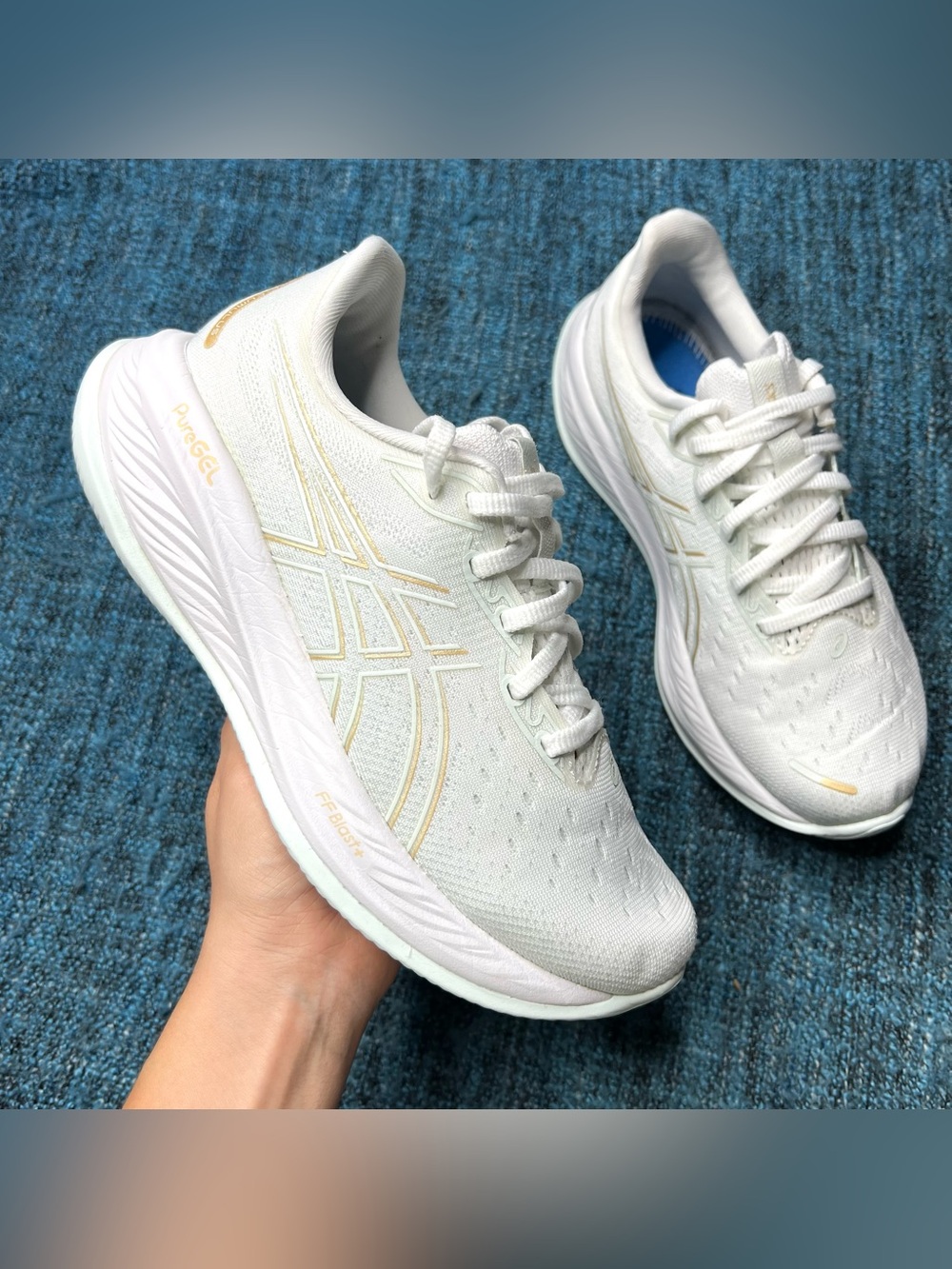 Asics Gel Cumulus 26 Running Shoes in White Pale Mint Women's Size 6.5 Sneakers